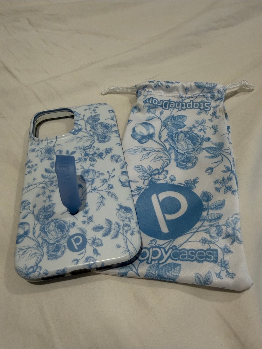Loopy iPhone Blue Floral Phone Case iPhone 13 Pro Max